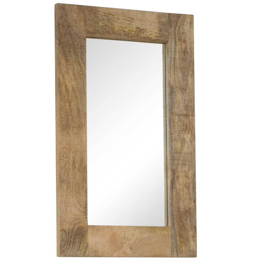 vidaXL Miroir Bois de manguier massif 50 x 80 cm