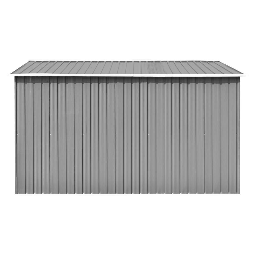 vidaXL Abri de jardin 257x298x178 cm Métal Gris