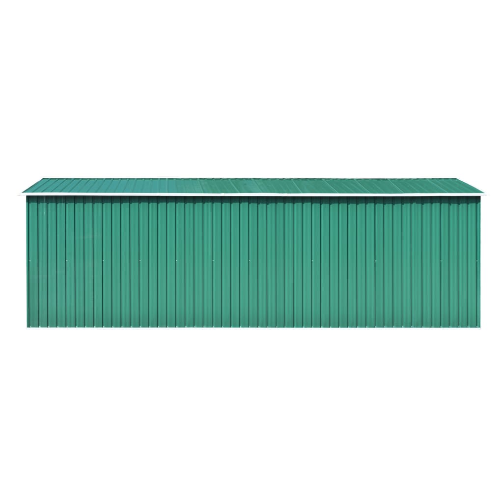 vidaXL Abri de jardin 257x580x181 cm Métal Vert