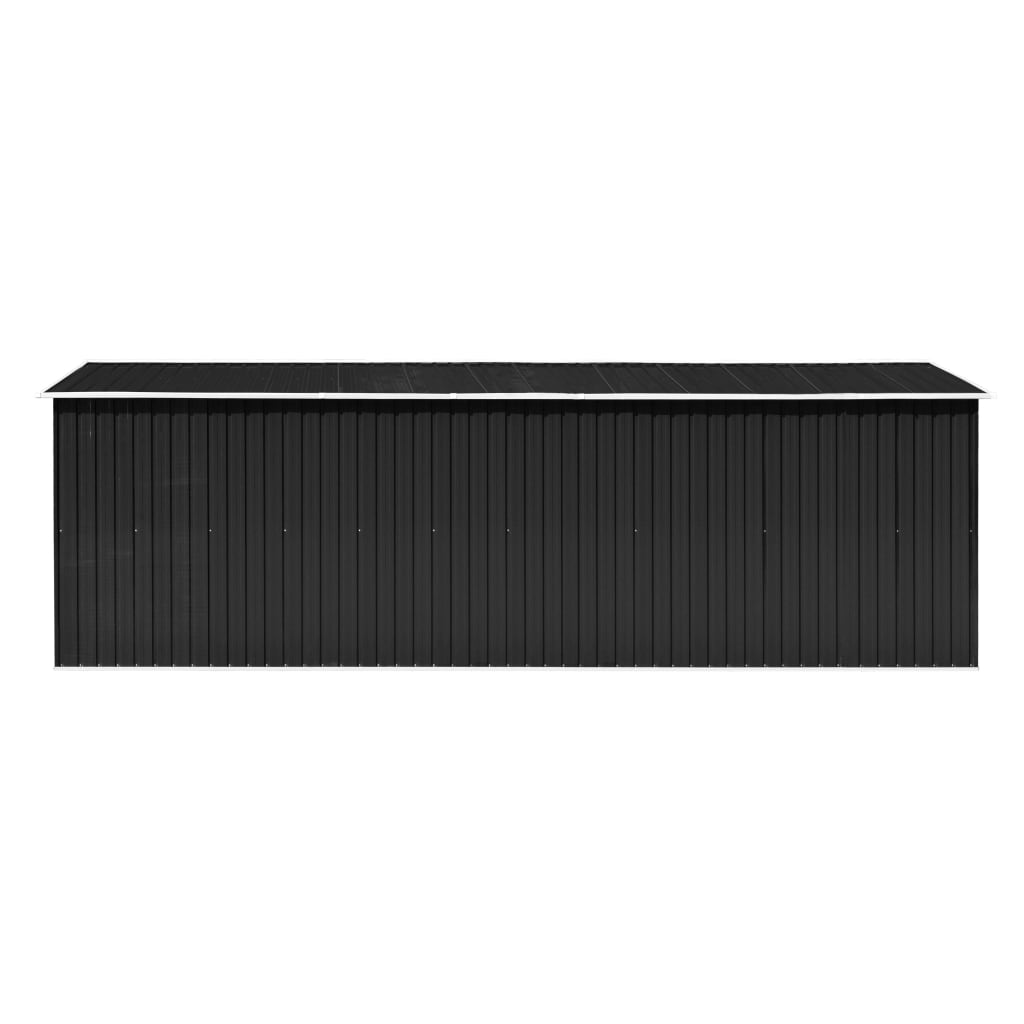 vidaXL Abri de jardin 257x580x181 cm Métal Anthracite
