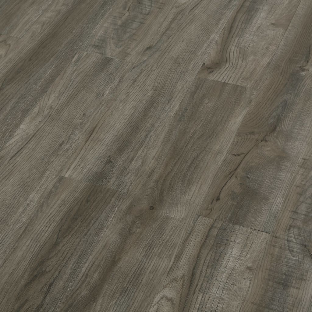 vidaXL Dalles de plancher autoadhésives 4,46 m² 3mm PVC gris et marron