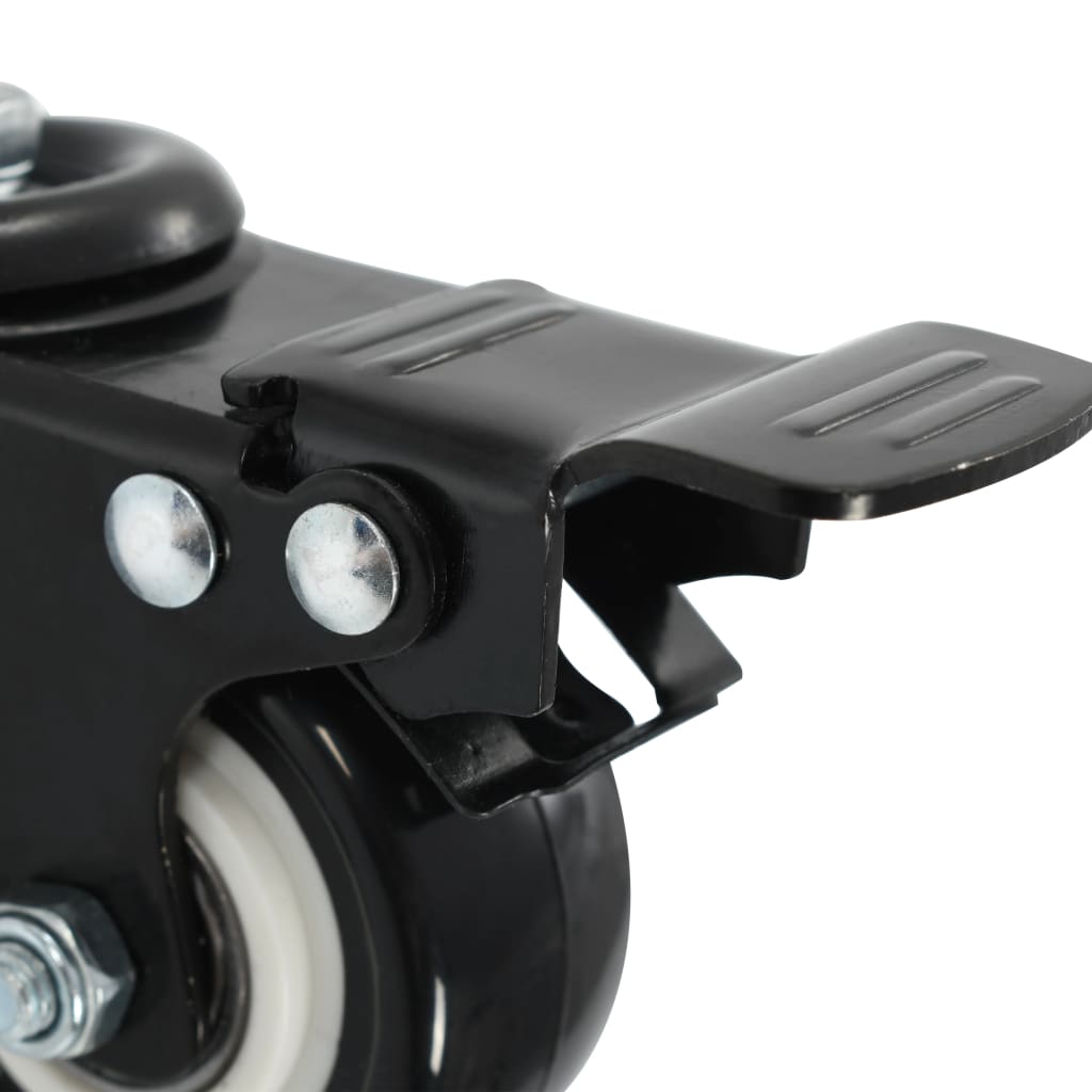 vidaXL Roulettes pivotantes avec freins 4 pcs 50 mm