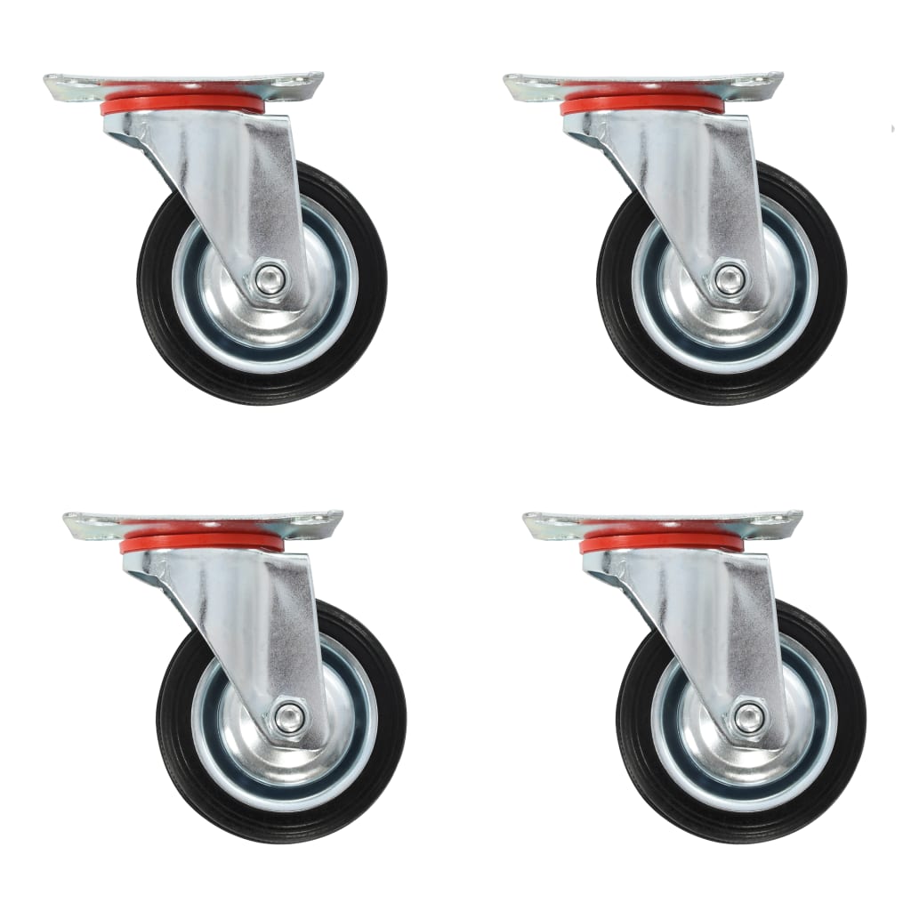 vidaXL Roulettes pivotantes 4 pcs 75 mm