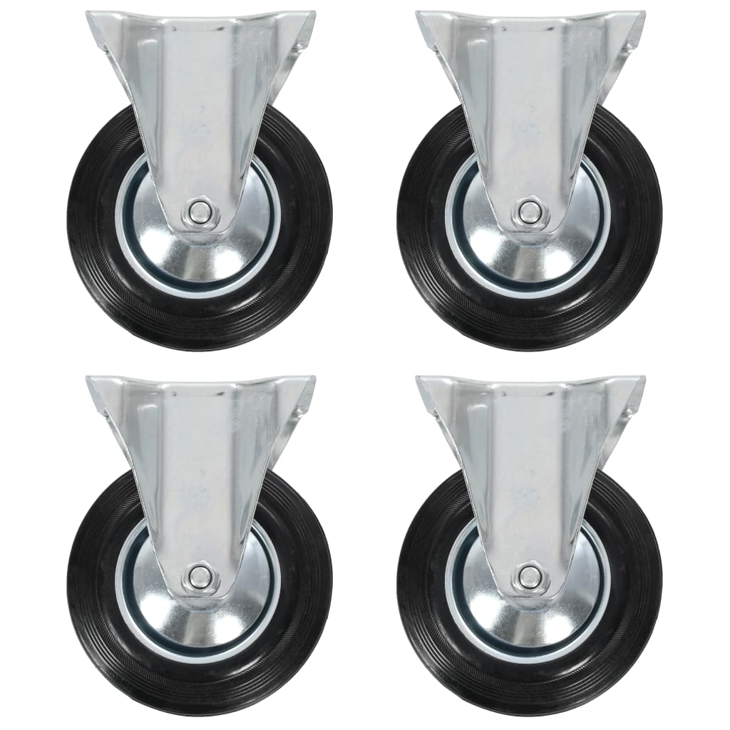 vidaXL Roulettes fixes 4 pcs 160 mm