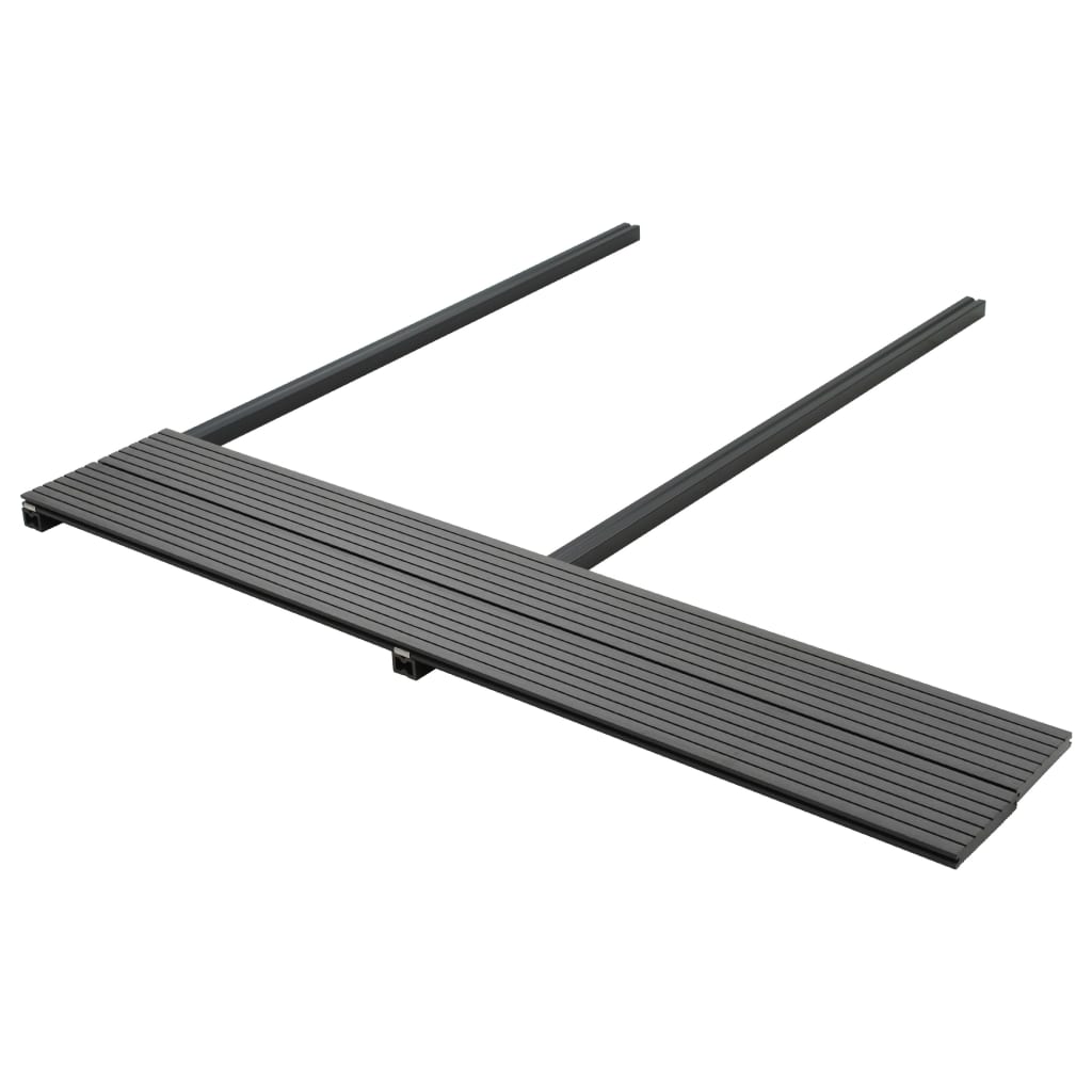 vidaXL Panneaux de terrasse solides et accessoires WPC 16m² 2,2 m Gris