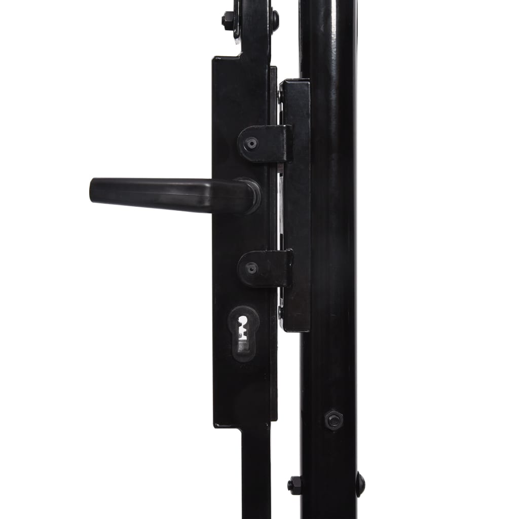 vidaXL Double portail avec haut sous forme de lance 300 x 150 cm