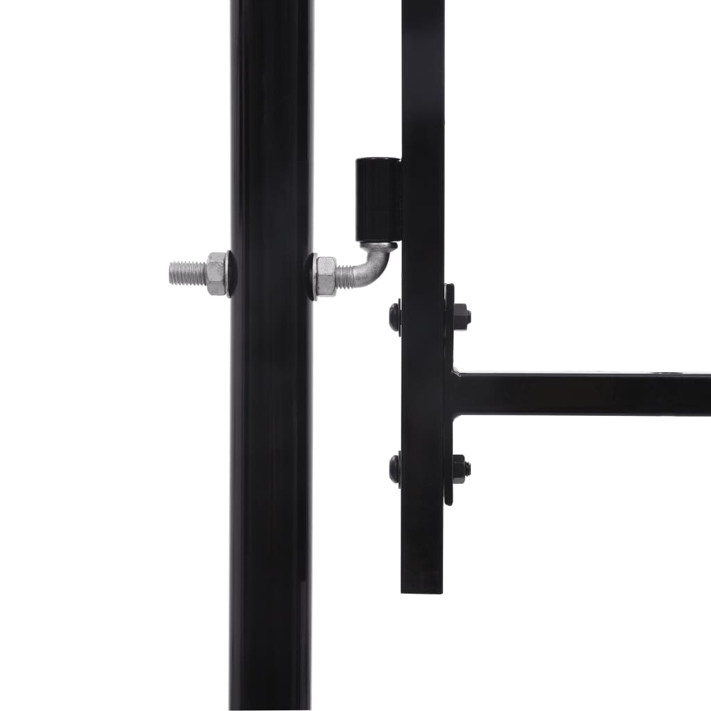 vidaXL Double portail avec haut sous forme de lance 400 x 150 cm