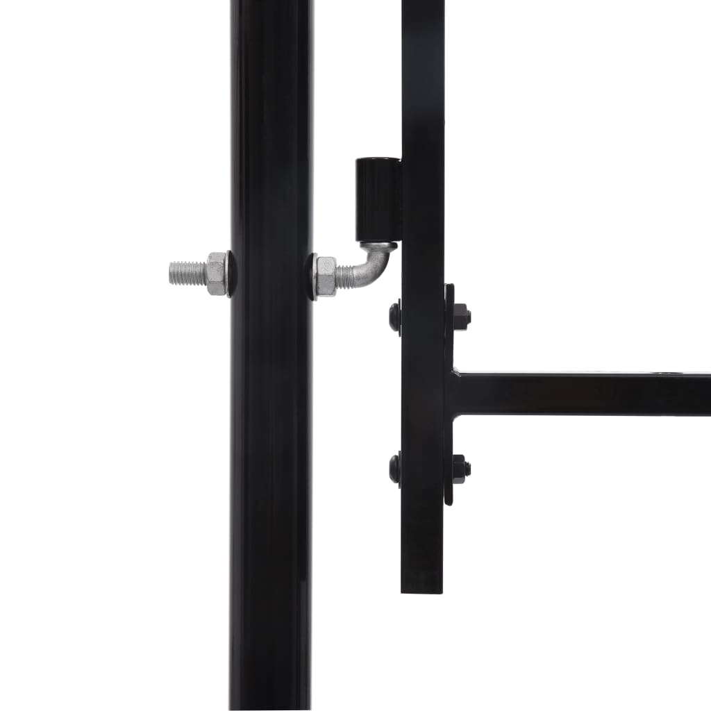 vidaXL Portail de jardin Acier 1,5 x 4 m Noir