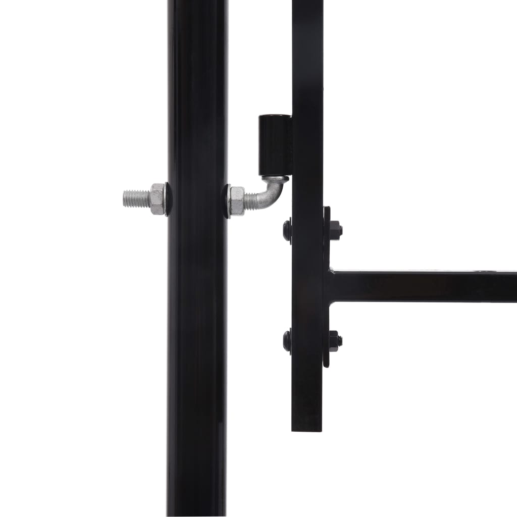 vidaXL Portail de jardin Acier 2 x 4 m Noir