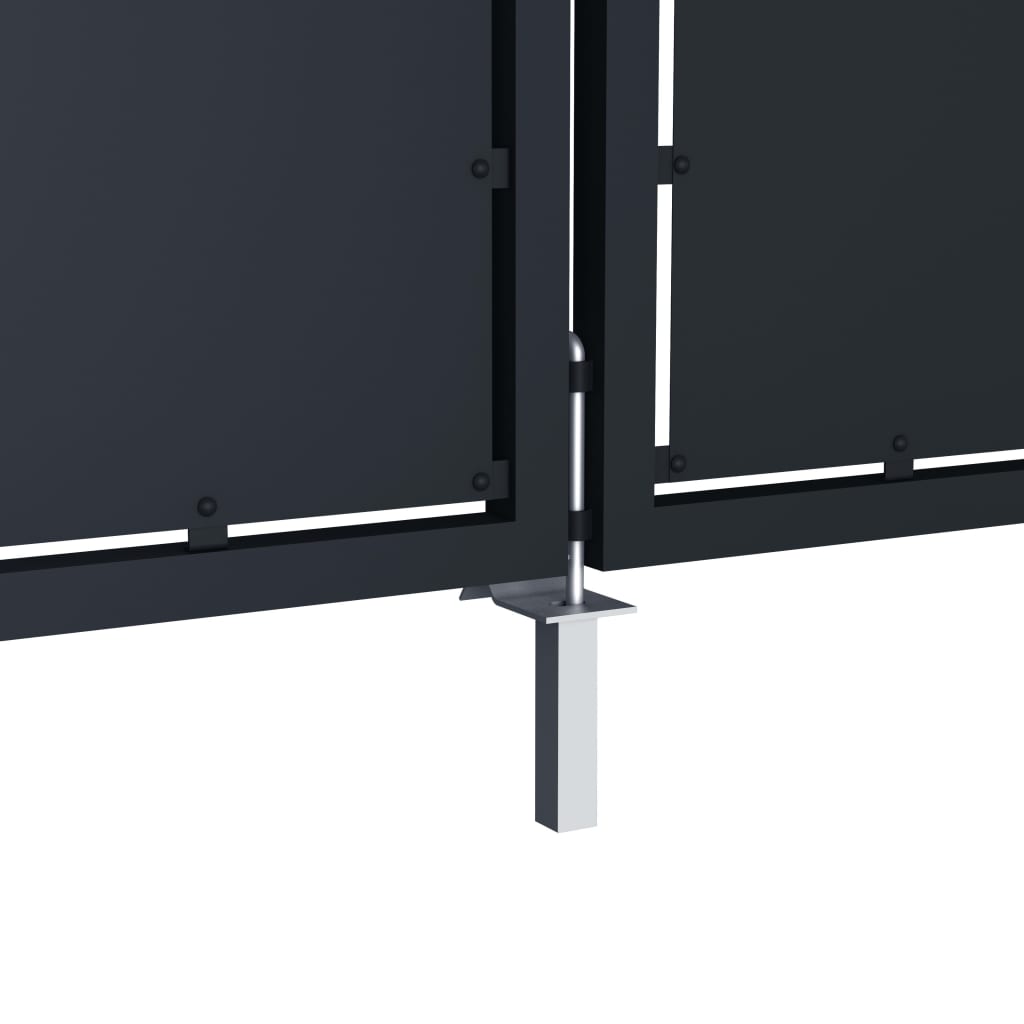 vidaXL Portail de jardin Acier 300 x 100 cm Anthracite