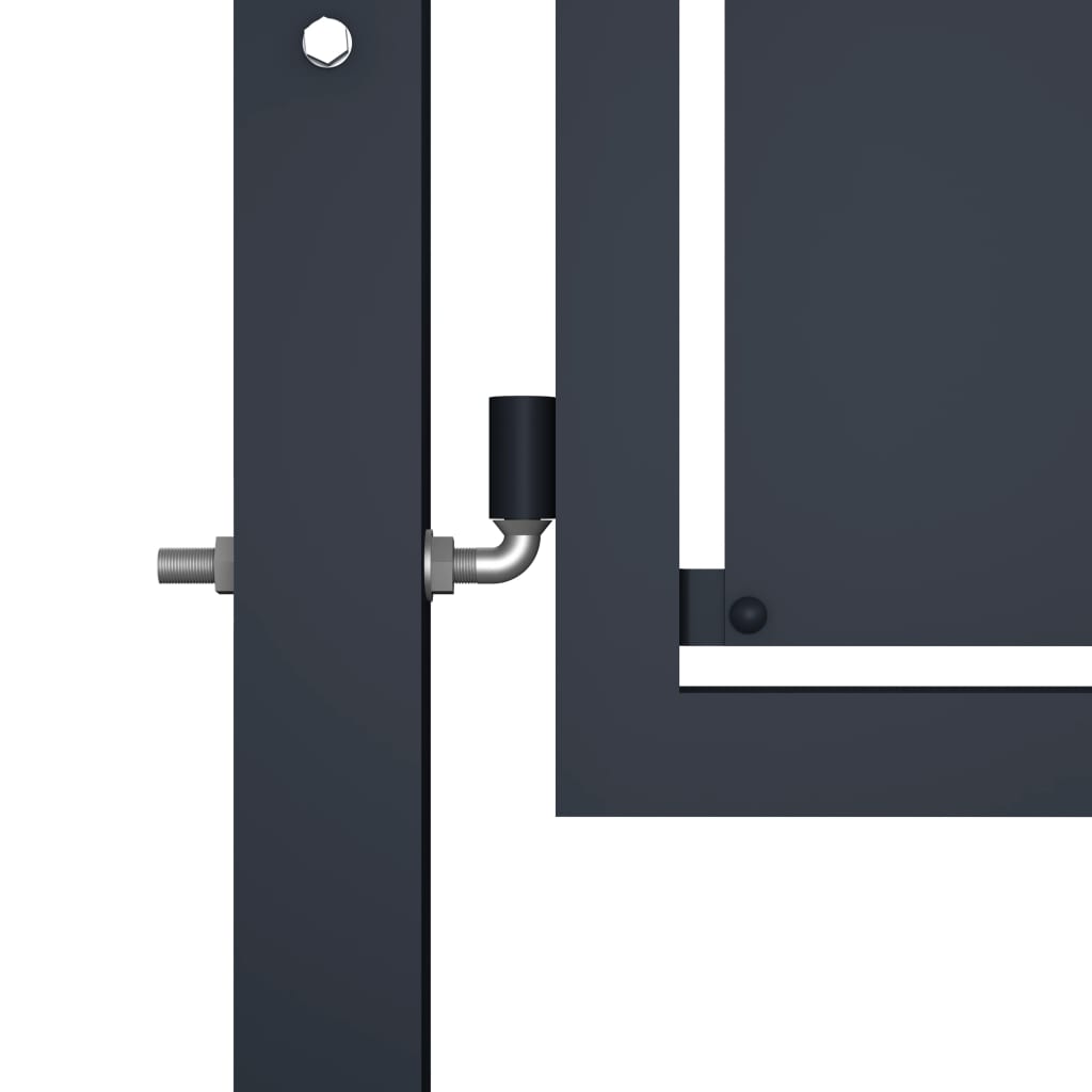 vidaXL Portail de jardin Acier 350 x 150 cm Anthracite