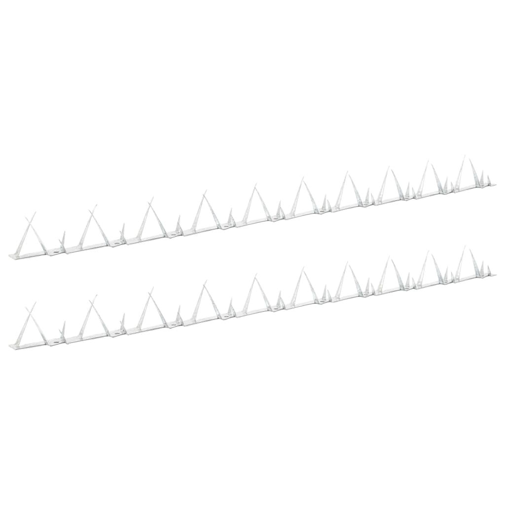 vidaXL Piquets muraux 2 pcs Acier 1 m