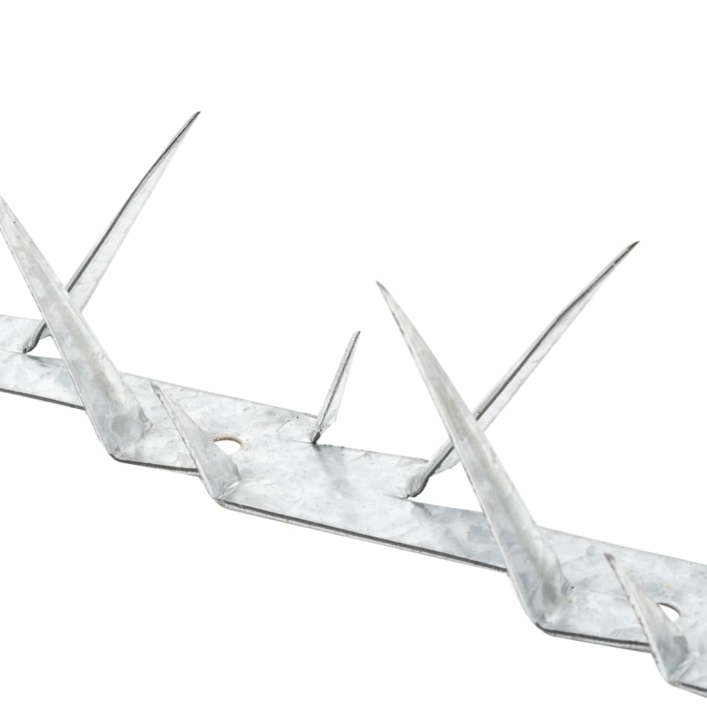 vidaXL Piquets muraux 2 pcs Acier 1 m