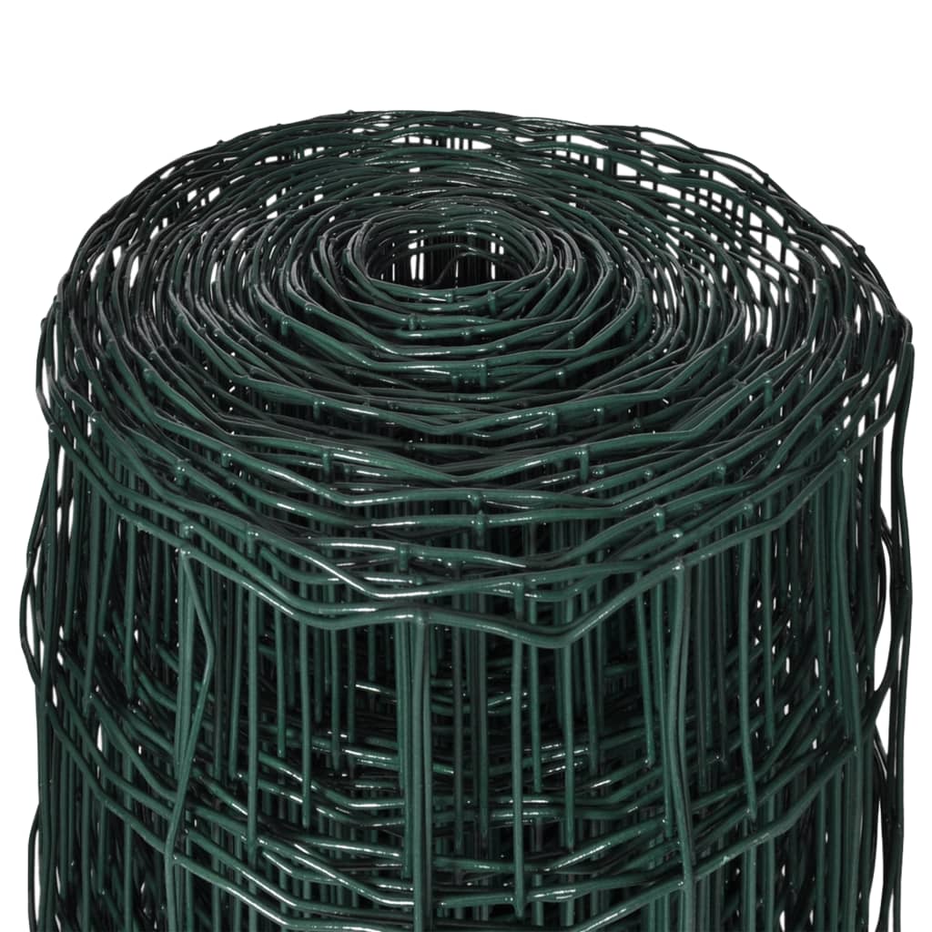 vidaXL Clôture euro Acier 10 x 1,2 m Vert