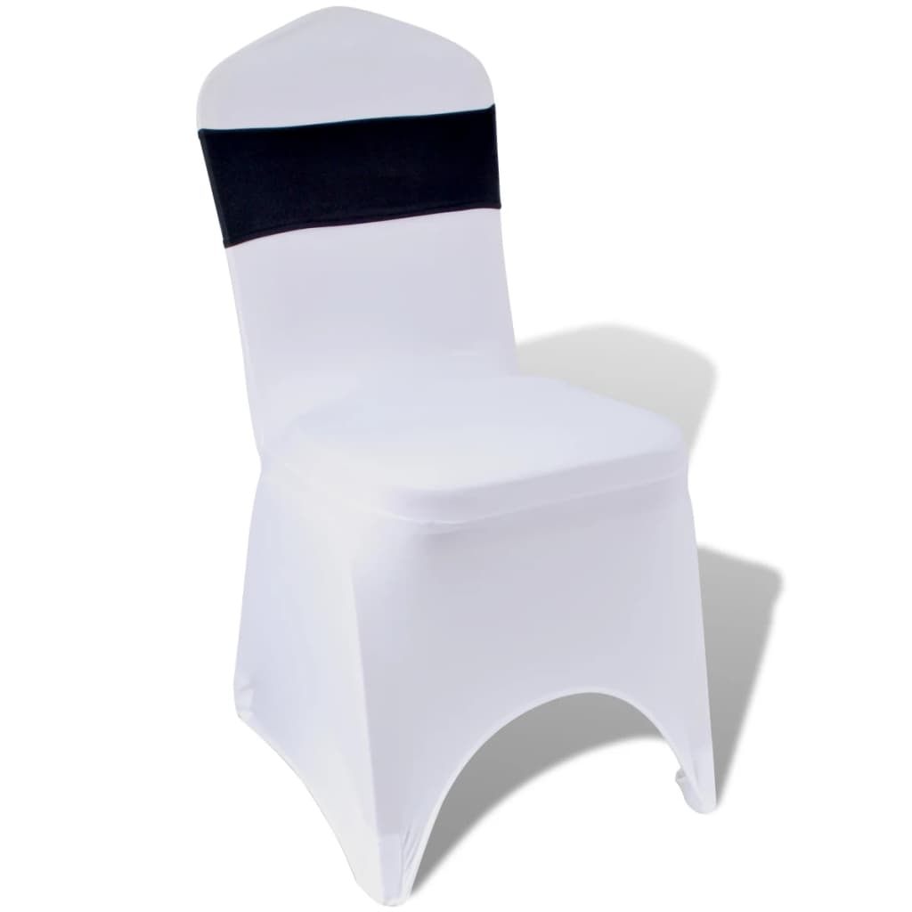 vidaXL Ruban décoratif élastique avec boucle de chaise 25 pcs Noir