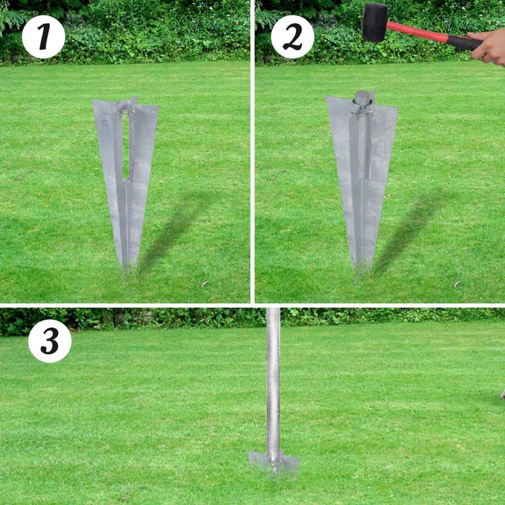 vidaXL Clôture à mailles losangées et poteaux acier galvanisé 15x1,5 m