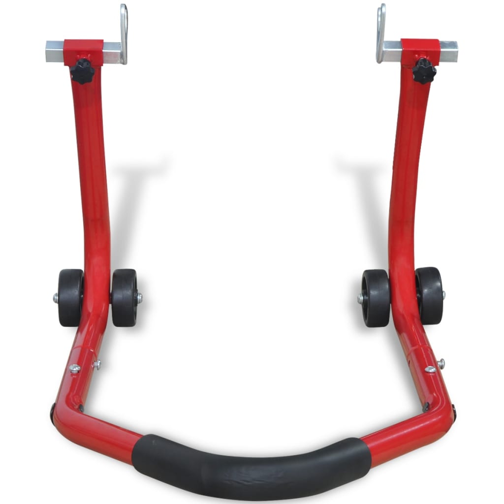 vidaXL Béquille arrière de moto Rouge
