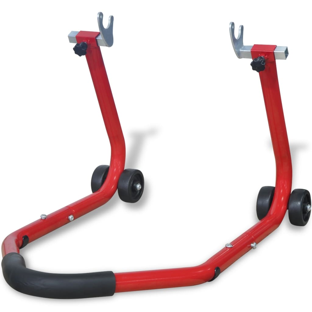 vidaXL Béquille arrière de moto Rouge
