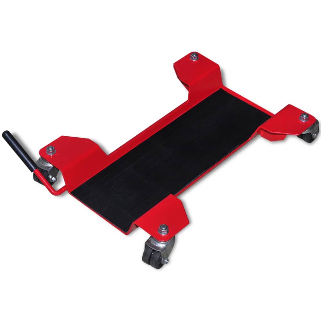 vidaXL Chariot de moto Rouge