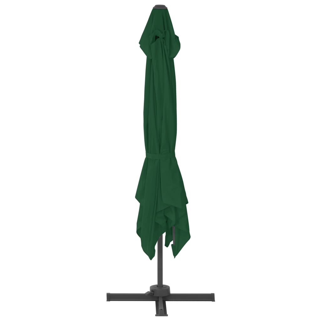 vidaXL Parasol de jardin avec base portable vert