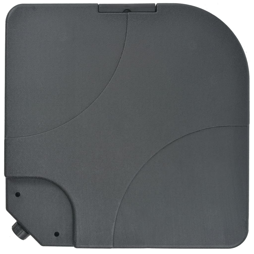 vidaXL Parasol de jardin avec base portable anthracite
