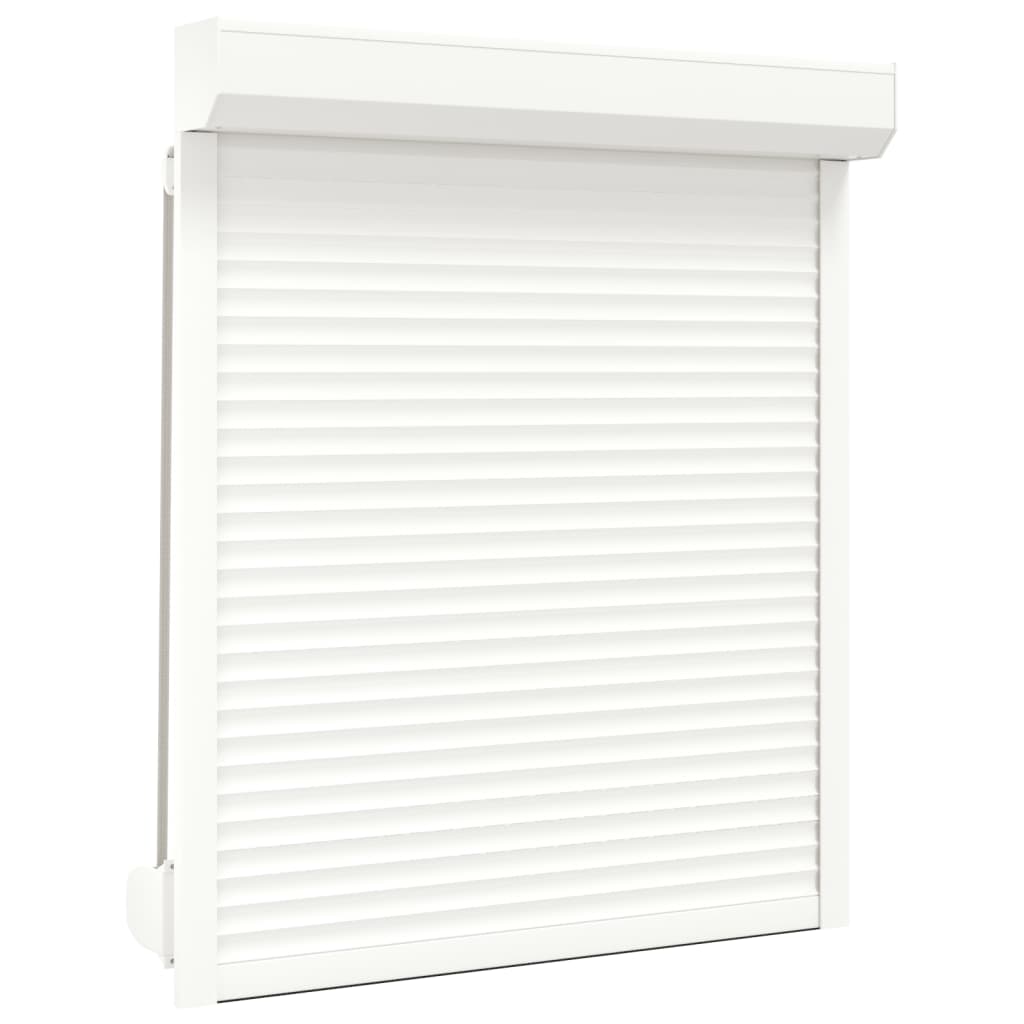 vidaXL Volet roulant aluminium 110x130 cm blanc