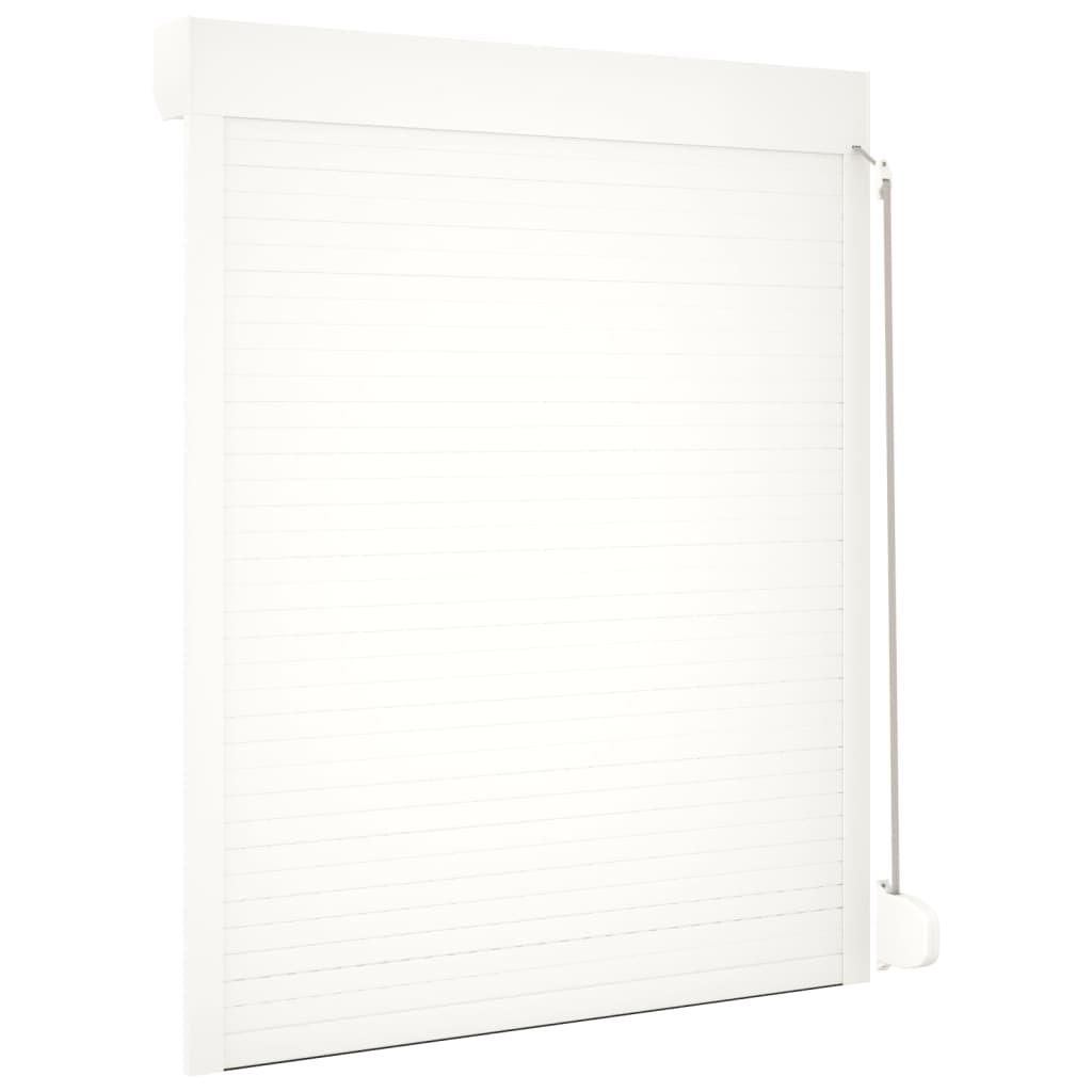 vidaXL Volet roulant aluminium 120x150 cm blanc