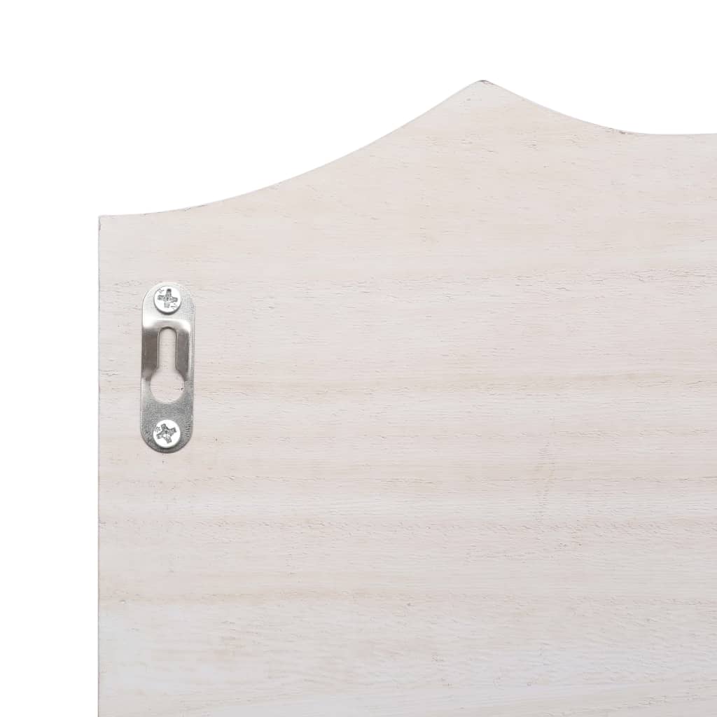vidaXL Porte-manteau mural Blanc 50x10x23 cm Bois