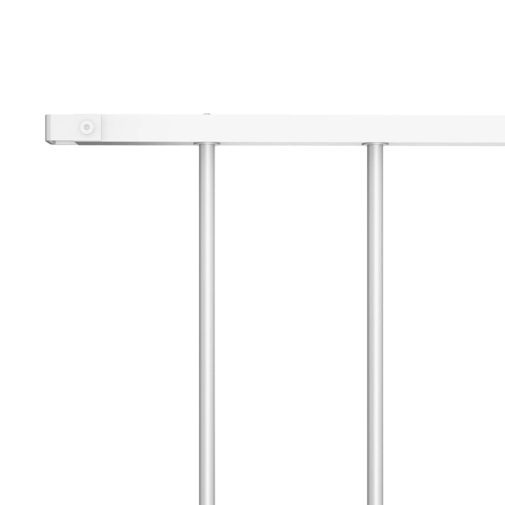 vidaXL Panneau de clôture Acier enduit de poudre 1,7x1,25 m Blanc
