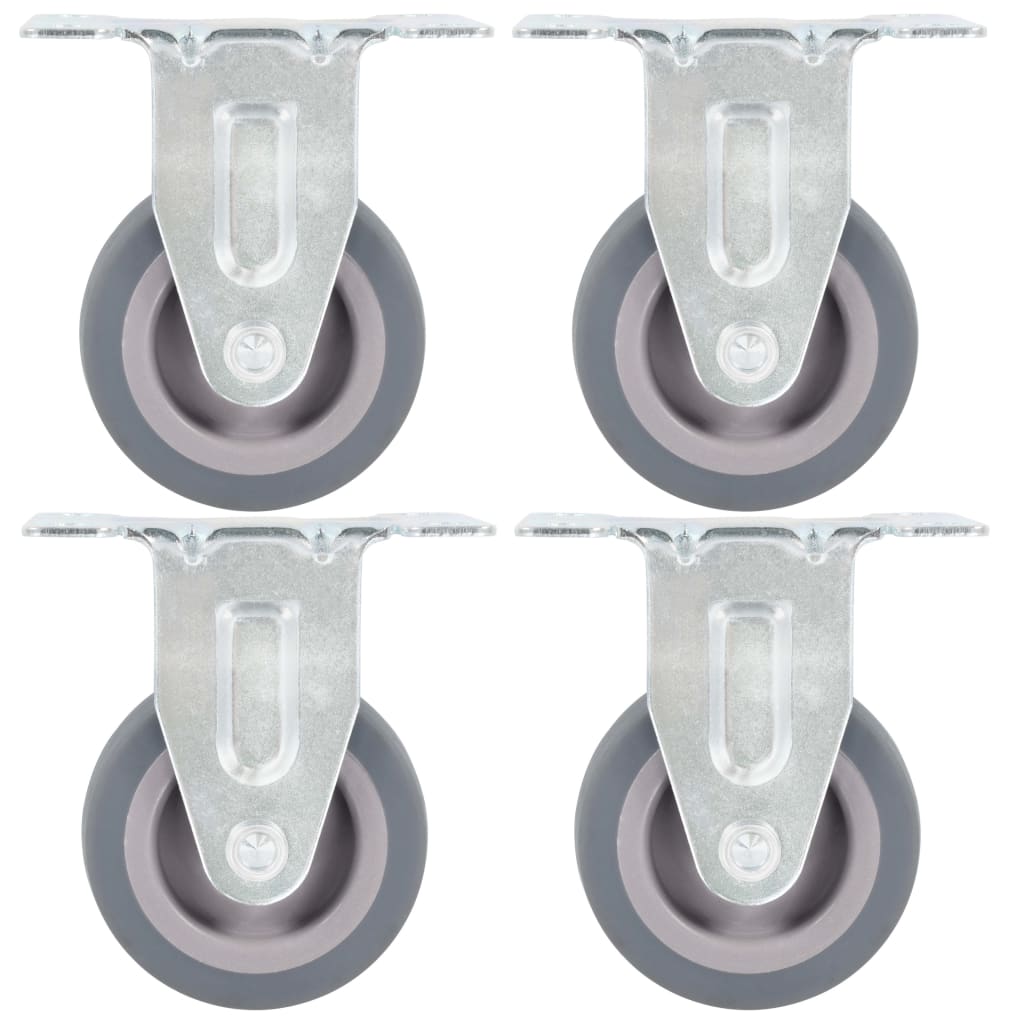 vidaXL 12 pcs Roulettes fixes 50 mm