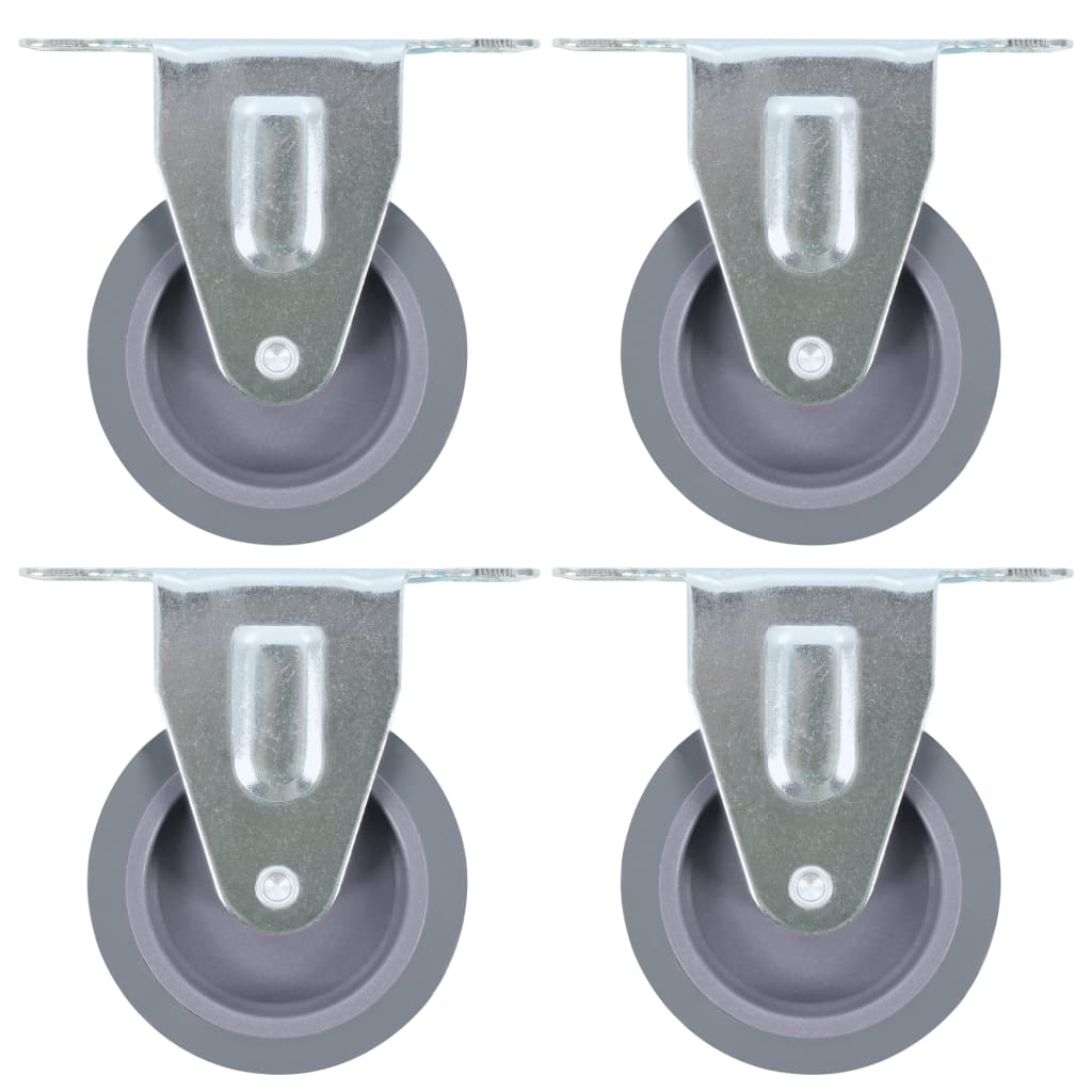 vidaXL 24 pcs Roulettes fixes 75 mm