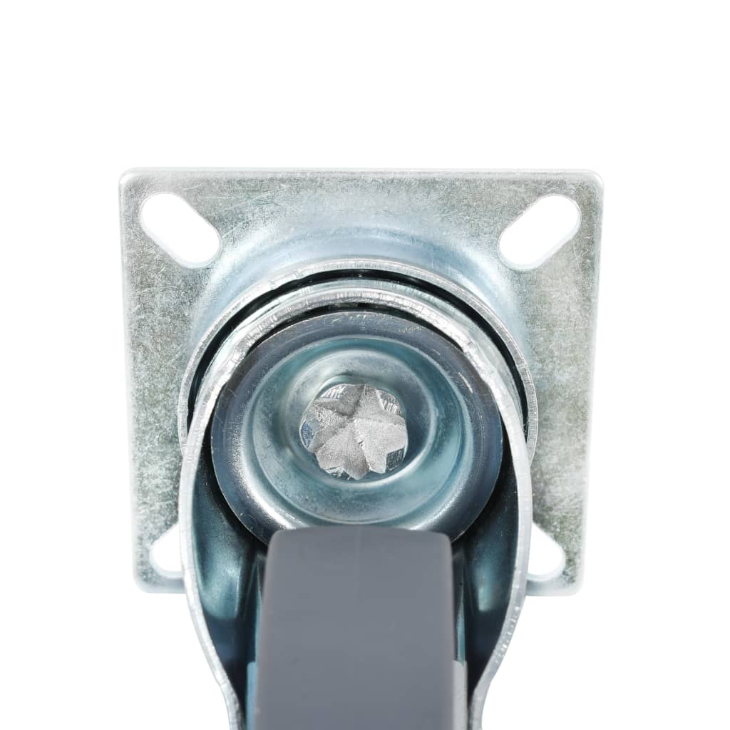 vidaXL 12 pcs Roulettes pivotantes 75 mm