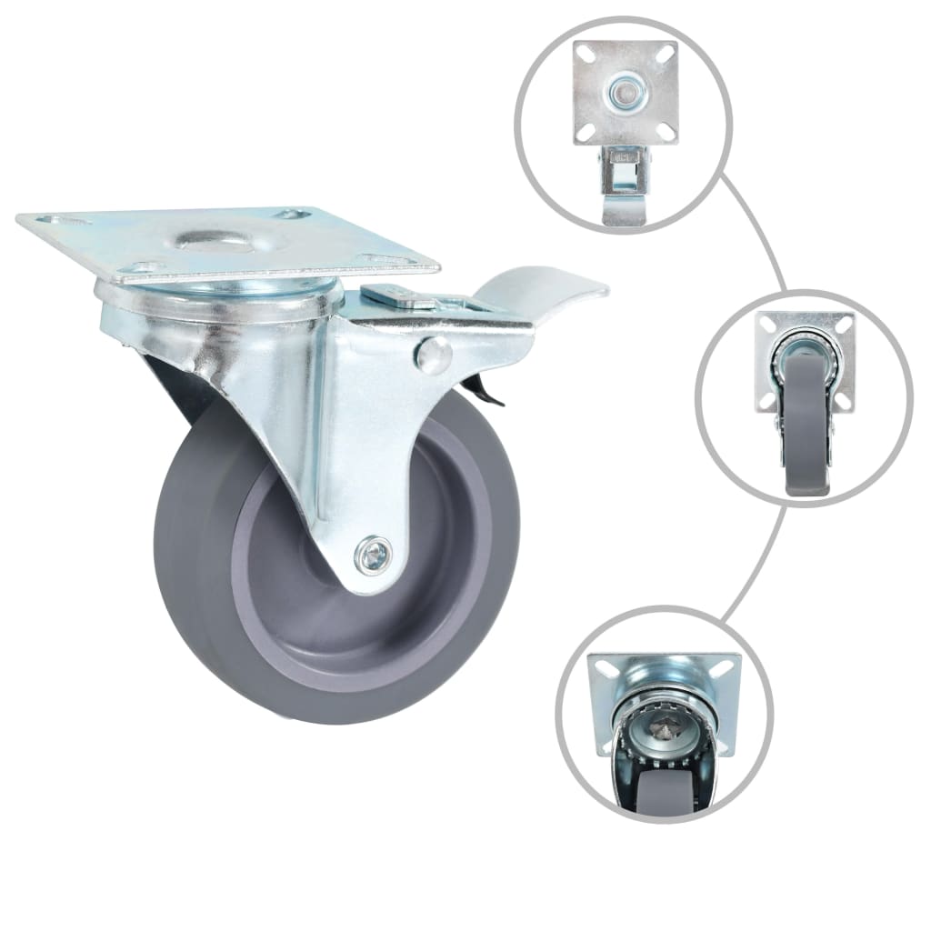 vidaXL 32 pcs Roulettes pivotantes 75 mm