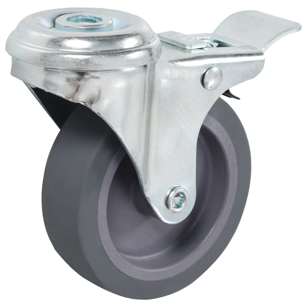 vidaXL 16 pcs Roulettes pivotantes à trou de boulon 75 mm