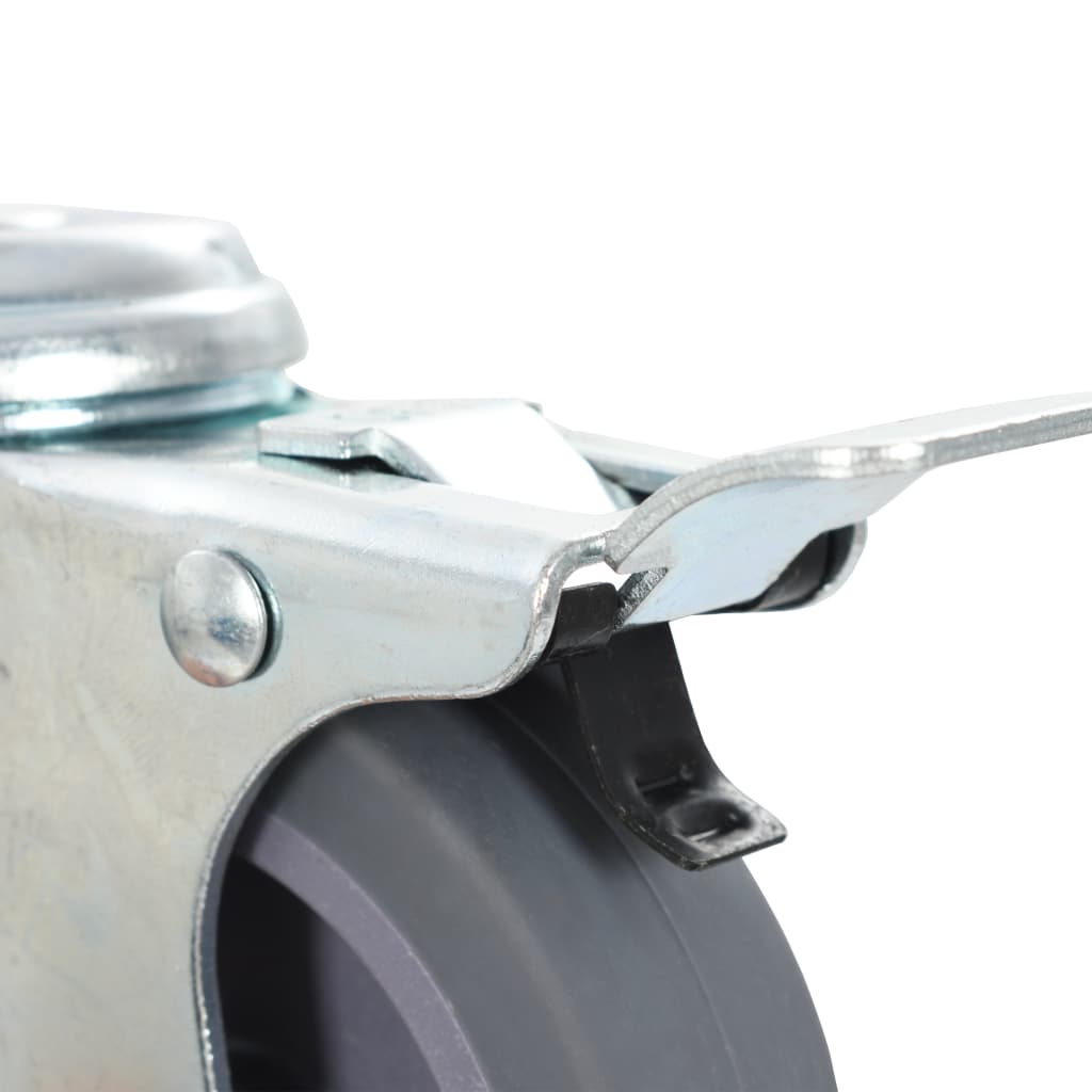 vidaXL 16 pcs Roulettes pivotantes à trou de boulon 75 mm