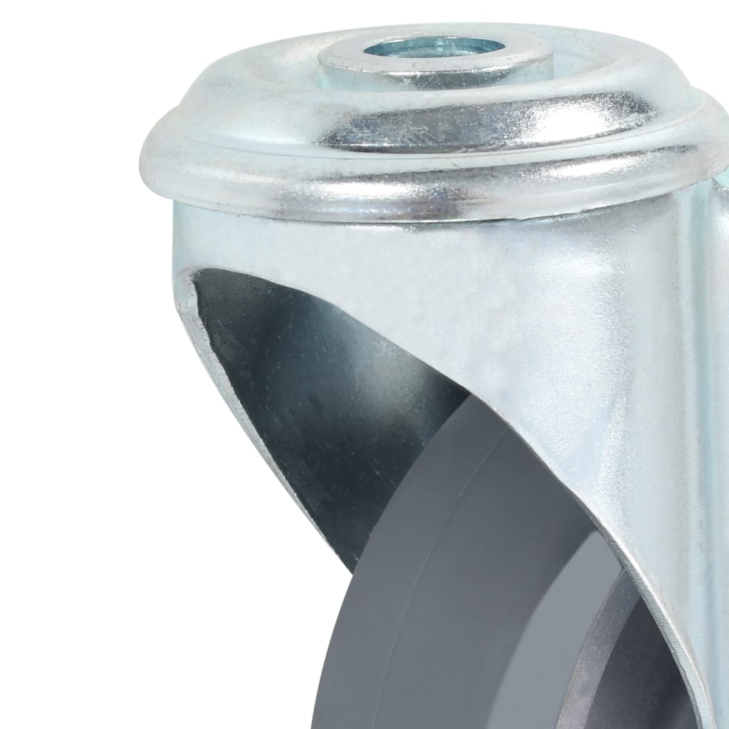 vidaXL 8 pcs Roulettes pivotantes à trou de boulon 100 mm