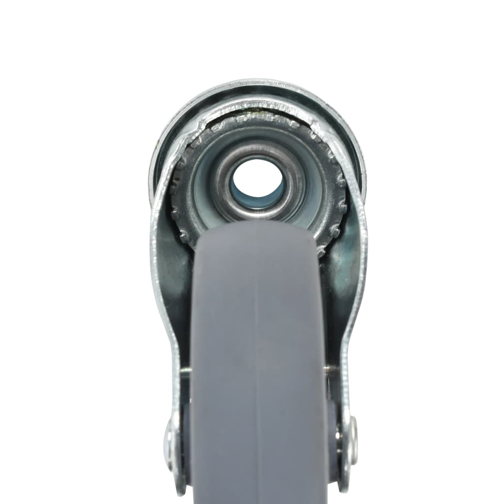 vidaXL 8 pcs Roulettes pivotantes à trou de boulon 100 mm