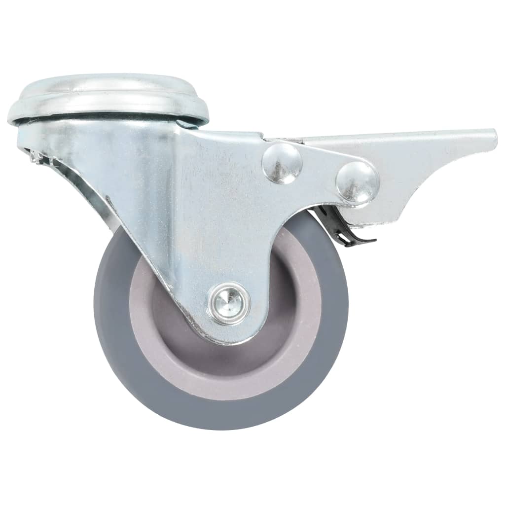 vidaXL 8 pcs Roulettes pivotantes à trou de boulon 50 mm