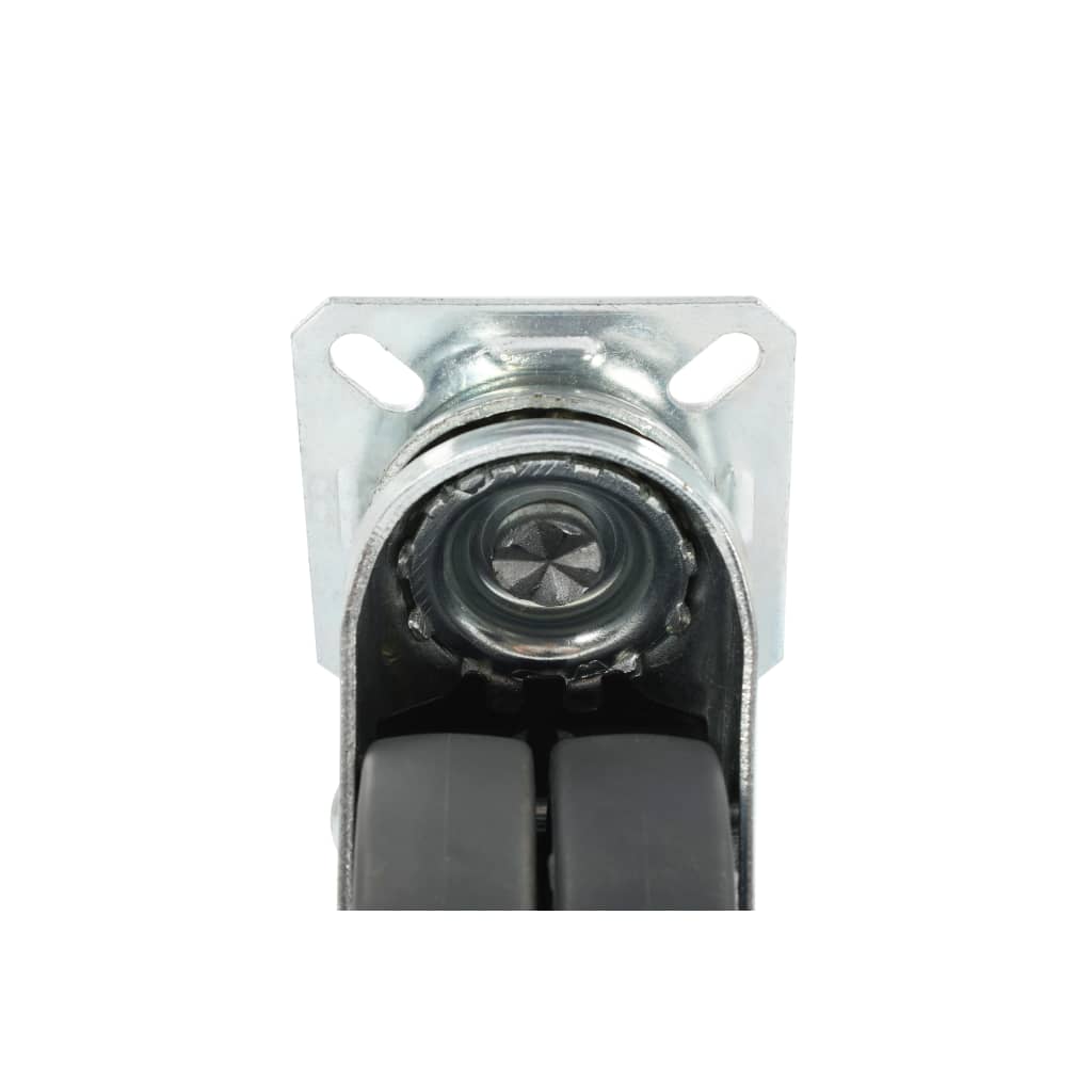vidaXL 12 pcs Roulettes pivotantes doubles 50 mm