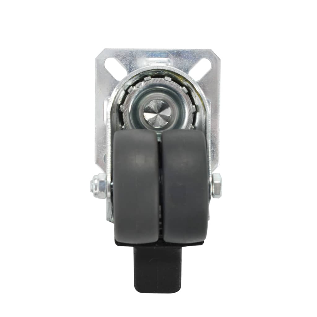 vidaXL 16 pcs Roulettes pivotantes doubles 50 mm
