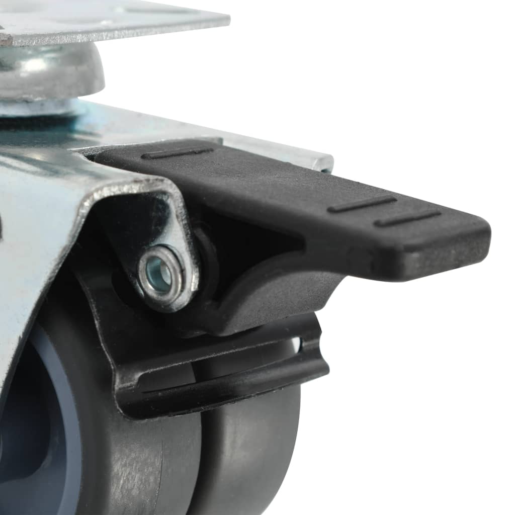 vidaXL 24 pcs Roulettes pivotantes doubles 50 mm
