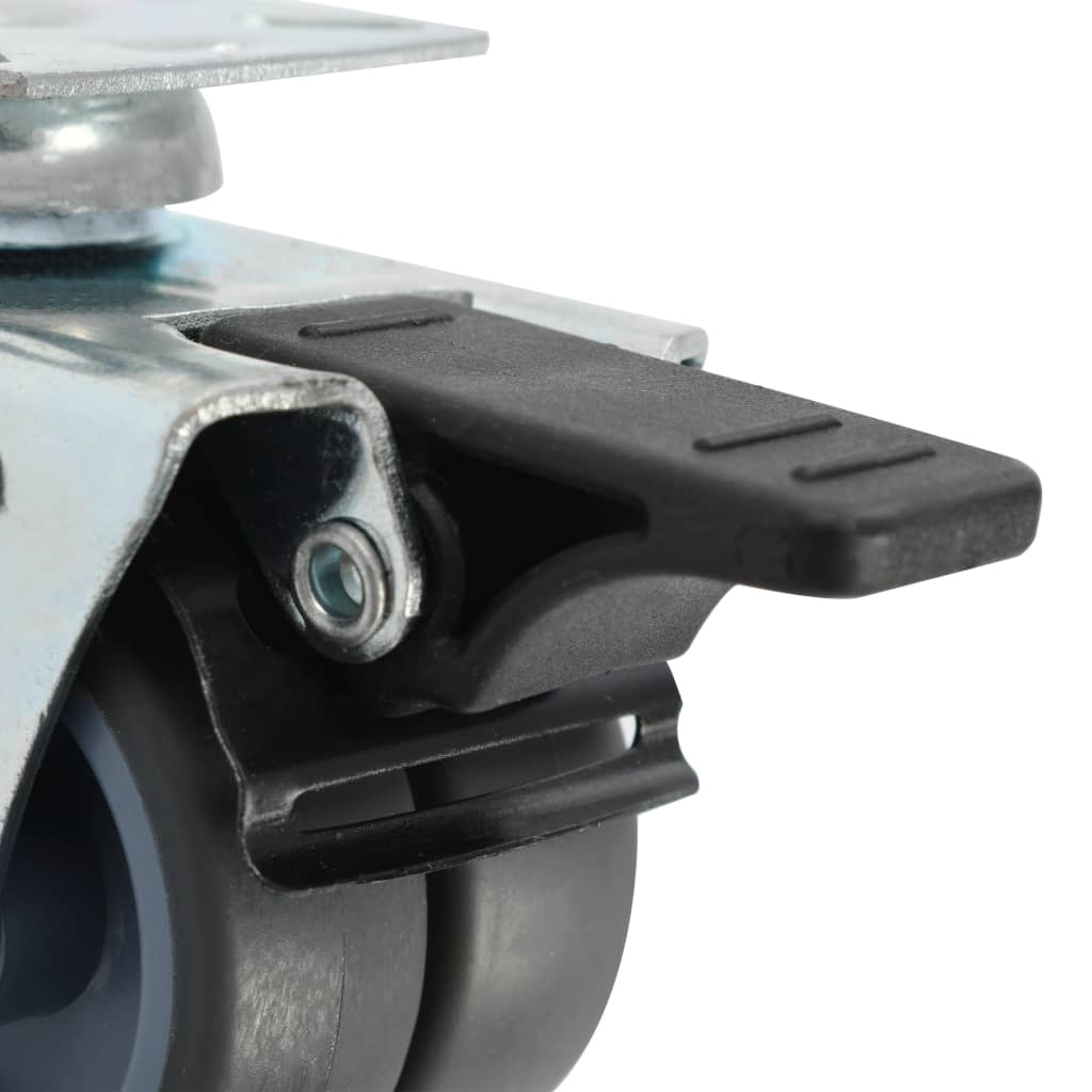 vidaXL 32 pcs Roulettes pivotantes doubles 50 mm