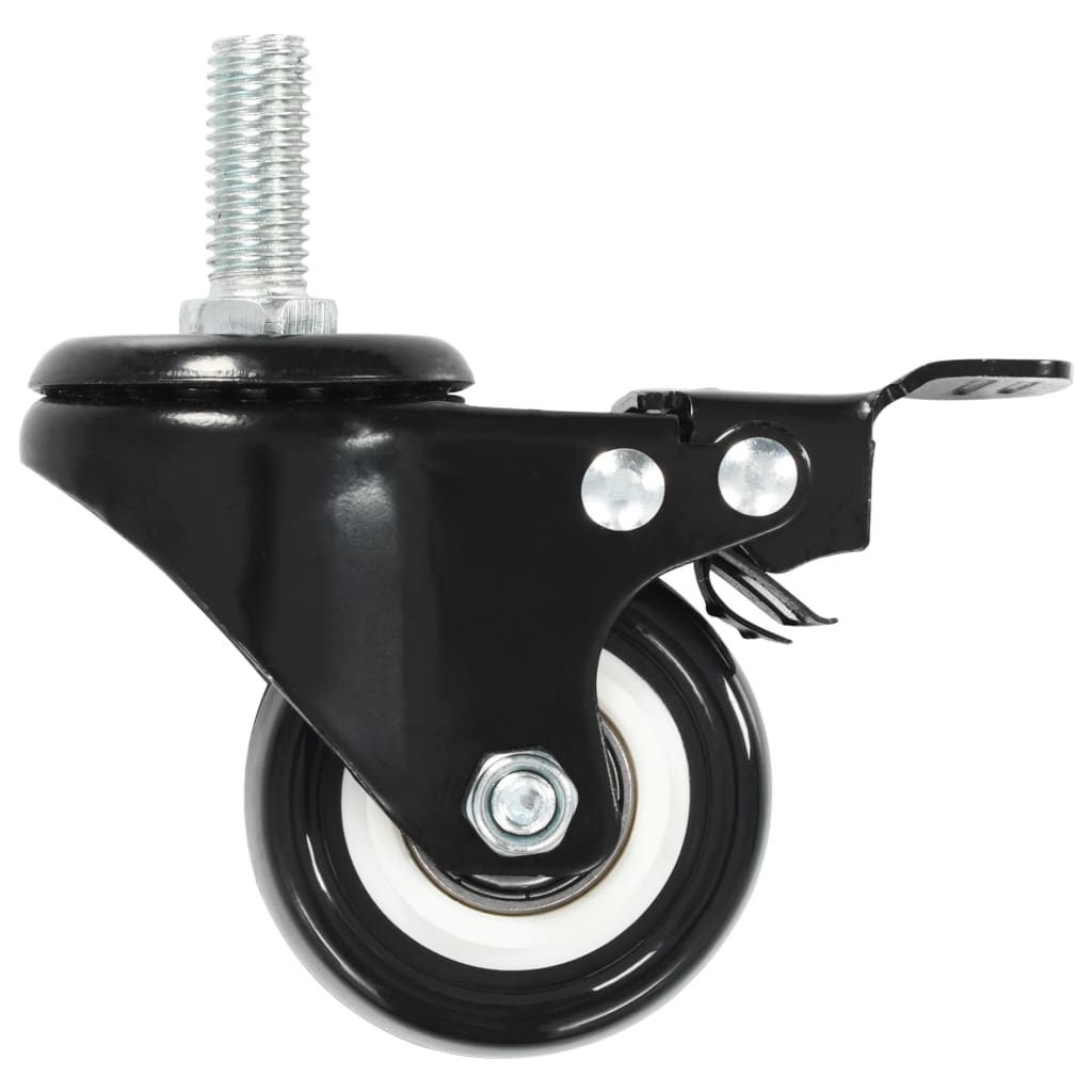 vidaXL Roulettes pivotantes avec freins 16 pcs 50 mm