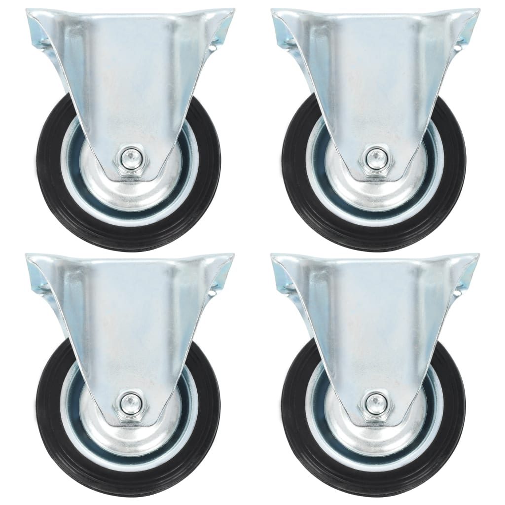 vidaXL 8 pcs Roulettes fixes 75 mm