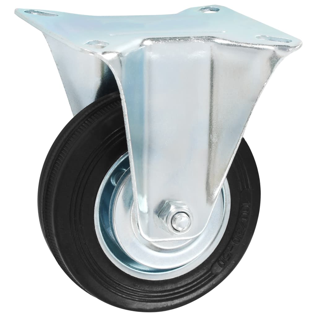 vidaXL 8 pcs Roulettes fixes 100 mm