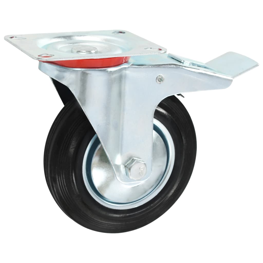 vidaXL16 pcs Roulettes pivotantes 160 mm