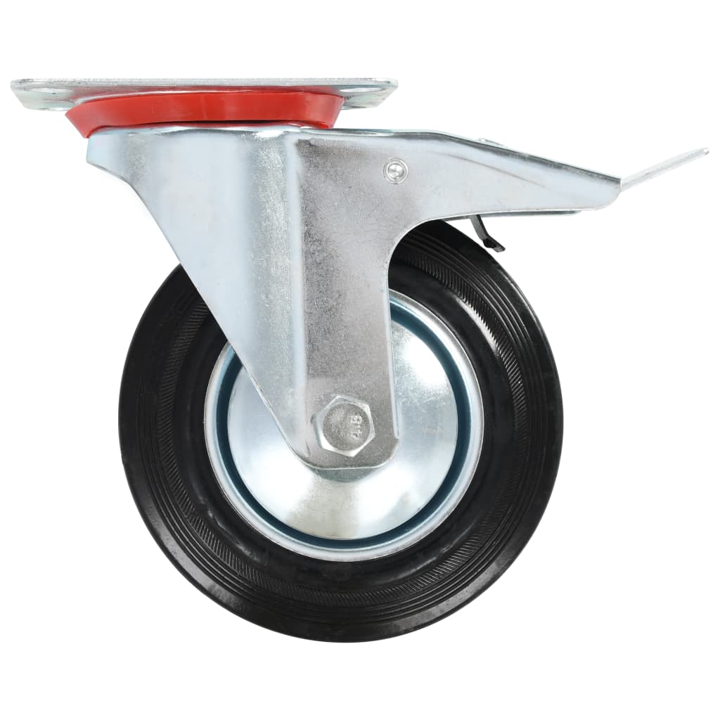 vidaXL16 pcs Roulettes pivotantes 160 mm