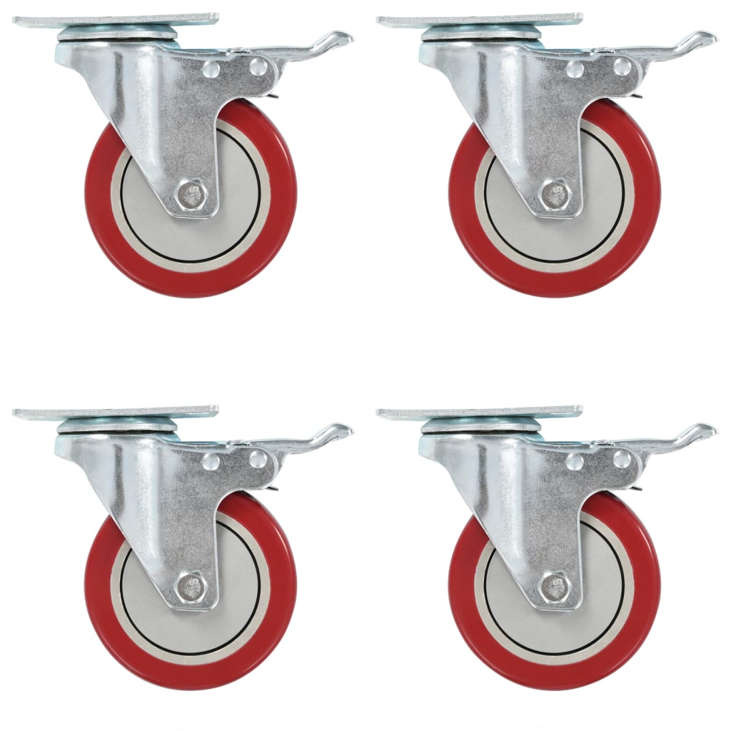 vidaXL Roulettes pivotantes 12 pcs 100 mm