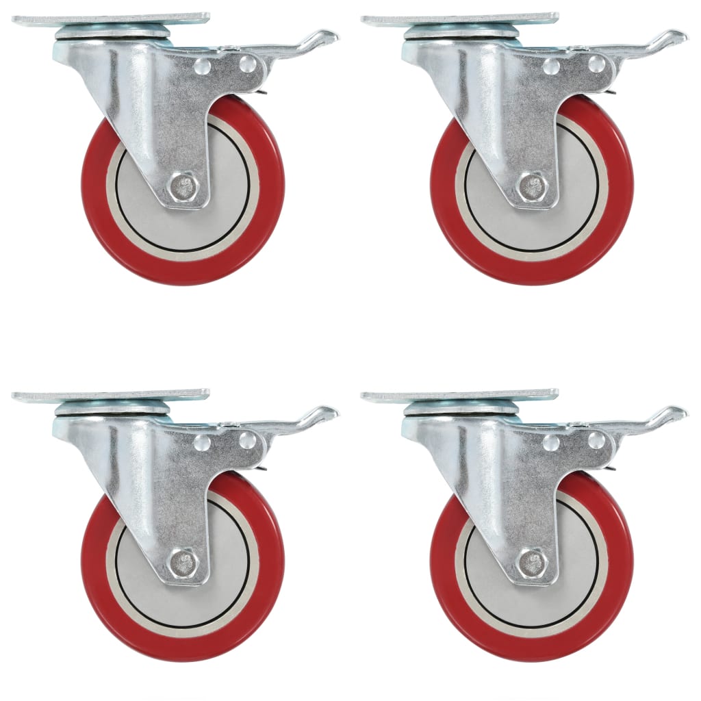 vidaXL Roulettes pivotantes 16 pcs 100 mm