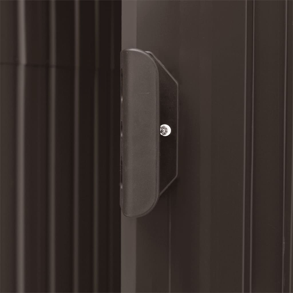 vidaXL Abri de jardin avec étagère Marron 205x130x183 cm Fer